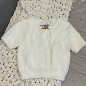 Yellow the label sweater top